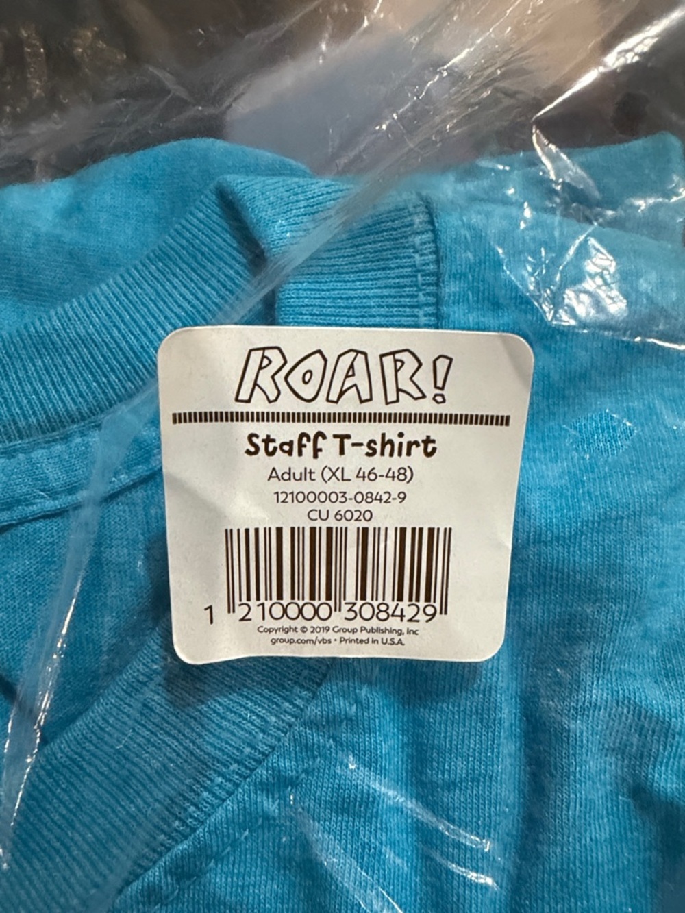 Roar VBS Teal/Blue Adult Short Sleeve Tee - Picture 4 of 5